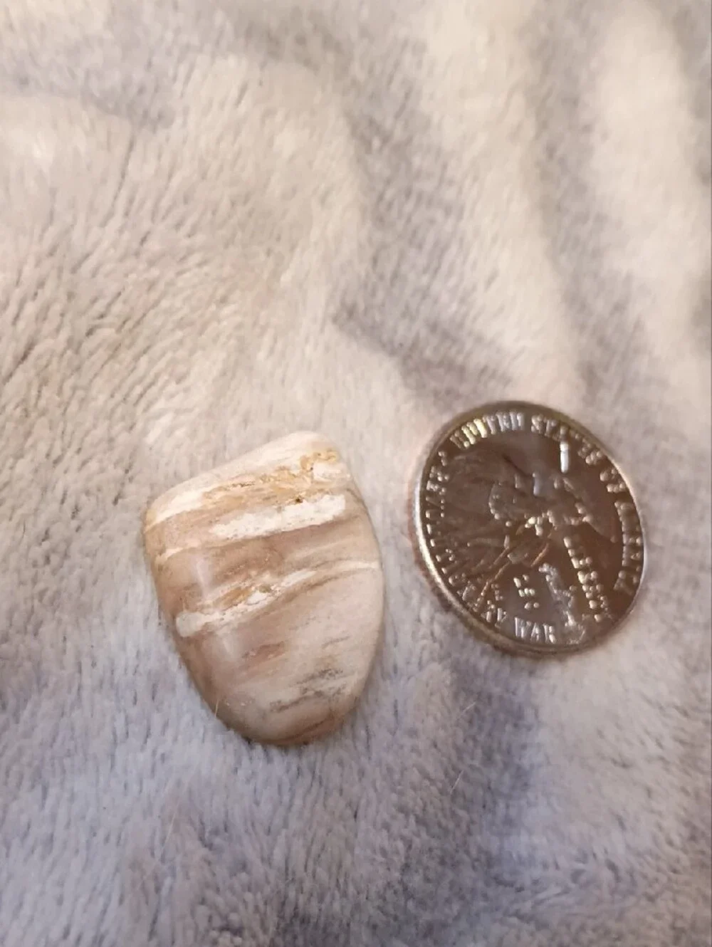 Natural Cream Brown Small Stone